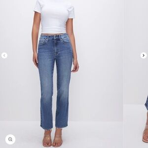 Good American always fits good legs straight indigo 316 size 14-18